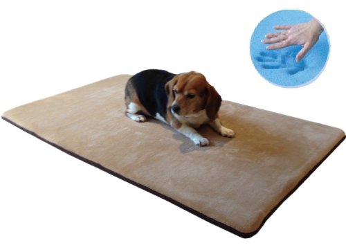 54"X37" XXL Extra Large Waterproof Memory Foam Coral Fleece Luxury Pet Bed Mat pillow for Big Dog or Cat. Ideal for Use in Crates, Carriers, Dog Houses, Vehicles - Image 2