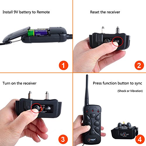 Aetertek At-215 1 Dog Trainer Remote Dog Training Shock Collar with Vibration and Shock Correction Mode for 15-150lbs Dog Bark Collar, Water-resistant Anti Bark Collar - Image 6