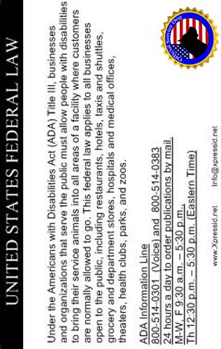 Emotional Support Dog ID Card Vertical - Image 3