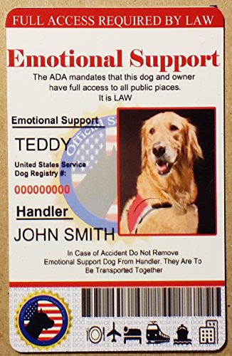 Emotional Support Dog ID Card Vertical - Image 4