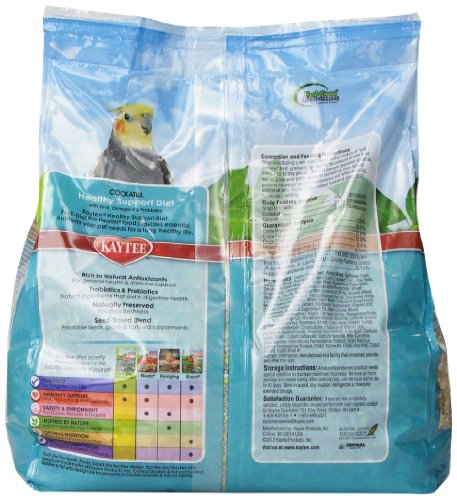 Kaytee Forti Diet Pro Health Food with Safflower for Cockatiels, 5-Pound Bag - Image 4