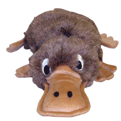 Kyjen PP01276 Egg Babies Platypus Plush Dog Toys Squeak Toy Dog Puzzle, Large, Brown - Image 3