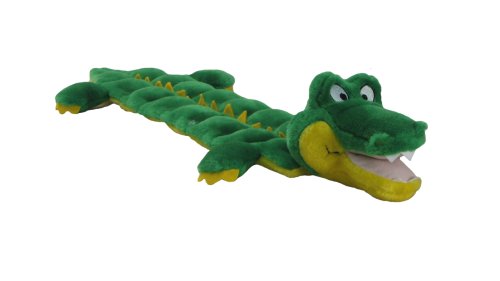 Kyjen PP02233 Squeaker Mat Gator 16 Squeaker Plush Squeak Toy Dog Toys, Large, Green - Image 6