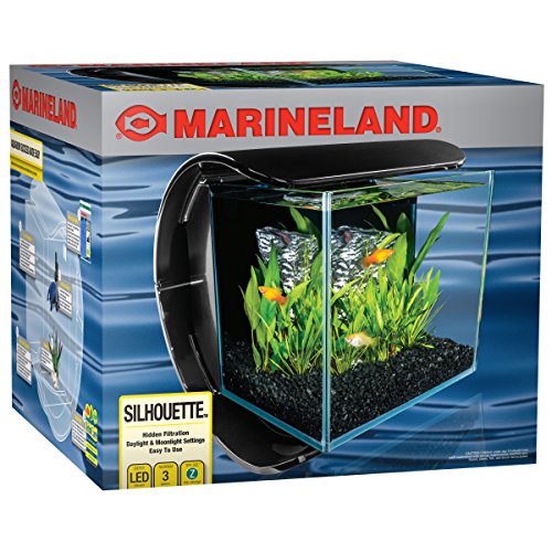 Marineland Silhouette Square Glass Aquarium Kit, 3Gallon Shop Pet