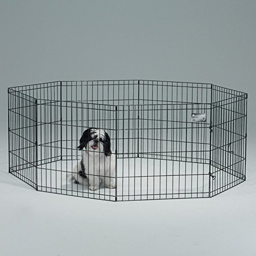 Midwest Exercise Pen, 30-Inch, Black