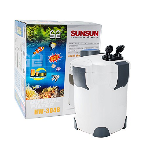 NEW 200 Gallon Aquarium External Canister Filter 5Stage with 9w UV