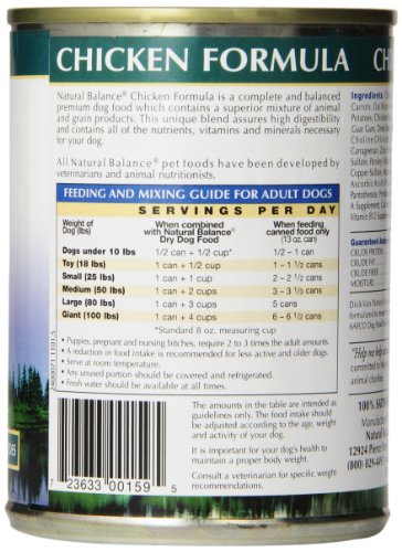 Natural Balance Ultra Premium Chicken Canned Dog Formula, Case of 12 Cans/13 Oz - Image 5