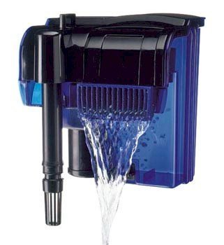 Penn-Plax Cascade Hang-on Aquarium Power Filter for 20 Gallon Aquaria, 100 GPH Flow Rate