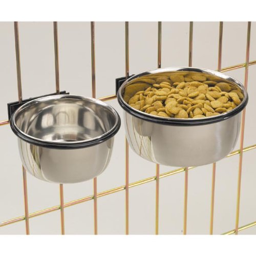 ProSelect Stainless Steel Pet Cage Coop Cup, 16-Ounce