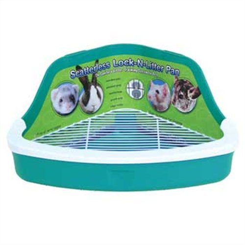 Ware Plastic Scatterless Lock-N-Litter Small Pet Pan- Colors May Vary