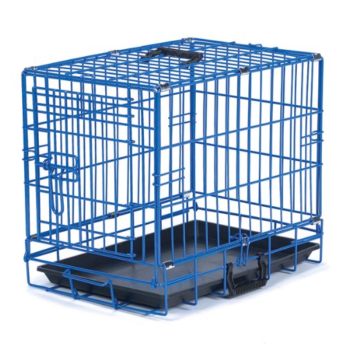 Crate Appeal Fashion Color Dog Crate, Medium, Blue Splash - Image 5