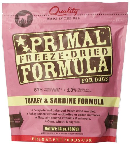 Primal Pet Foods Freeze-Dried Canine Turkey and Sardine Formula