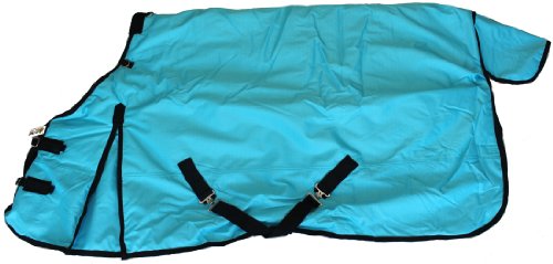 1200D Heavy Weight Waterproof Horse Turnout Blanket Turquoise Blue, 72"