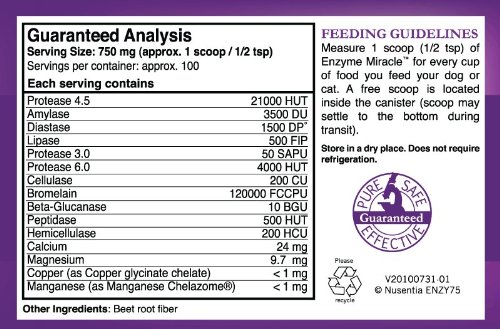 Enzyme Miracle | Canine Enzymes (Advanced Plant-Based Powder) - 100 Servings - Image 3