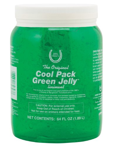 Horse Health Cool Pack Green Jelly Liniment for Horses, 64-Ounce