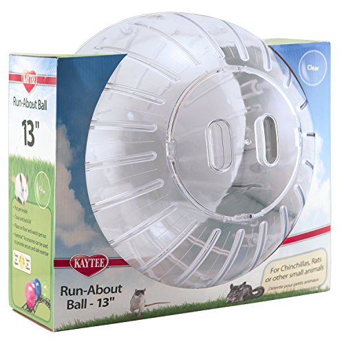 Kaytee Run-About Mega 13-Inch Exercise Ball, Clear