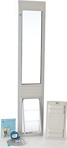 Patio Pacific Thermo Panel 3e for sliding glass doors with Endura Flap pet door - Large flap, height: 77.25"-80.25", White frame - Image 5