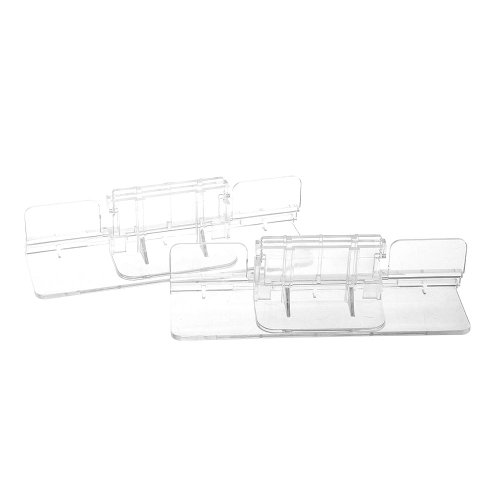 2pcs Clear Aquarium Tank Glass Adjustable Fixed Clip Clamp Support Holder 4-12mm