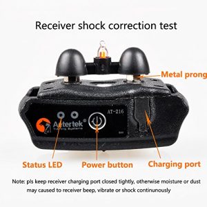 Aetertek AT-216S Submersible 550m Remote Range Pet Dog Electric Shock Trainer Control 2 Dog Training Anti Bark Shock Collar - Image 7