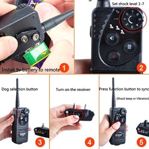 Aetertek AT-216S Submersible 550m Remote Range Pet Dog Electric Shock Trainer Control 2 Dog Training Anti Bark Shock Collar - Image 5