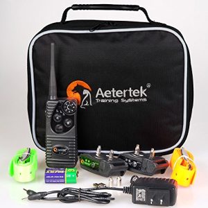 Aetertek AT-216S Submersible 550m Remote Range Pet Dog Electric Shock Trainer Control 2 Dog Training Anti Bark Shock Collar - Image 3