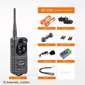 Aetertek AT-216S Submersible 550m Remote Range Pet Dog Electric Shock Trainer Control 2 Dog Training Anti Bark Shock Collar - Image 4