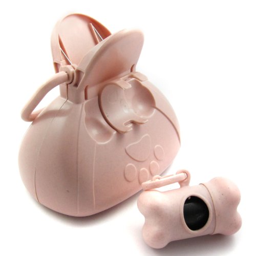 Alfie Lifestyle Pet Accessory - Pet Waste Pickup Tool with Detachable Bag Dispenser and Bags with Carabineer for Leash - Color: Pink - Image 4