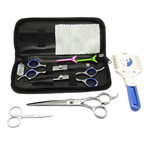 Alfie Pet by Petoga Couture - 10-piece Pet Home Grooming Kit - Curved Scissor, Thinning Shear, Razor Comb Trimmer - Image 4