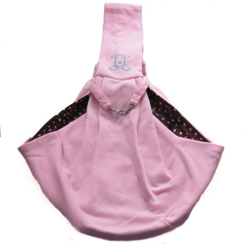 Alfie Pet by Petoga Couture - Chico Reversible Pet Sling Carrier - Color: Pink - Image 4