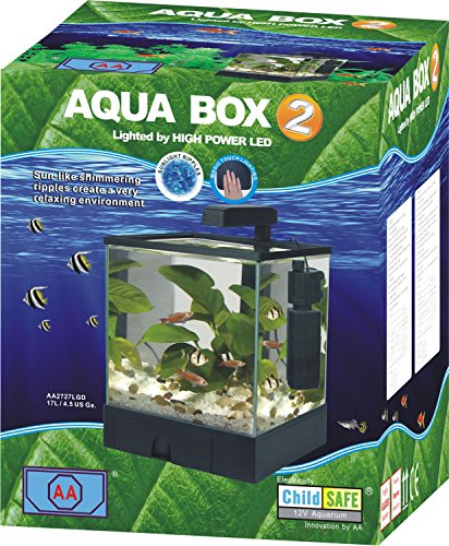 Aqua Box Glass Aquarium with High Power LED Lights - 1.5 Gallon - Image 3