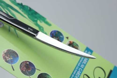 Aquarium Live Fish Tank Water Plant Tool Curved Scissors 11" Long Stainless Steel Scissor - Image 4