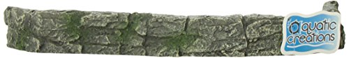 Aquatic Creations Grey Green Landscape Wall Aquarium Ornament