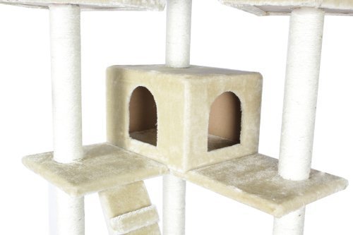 BestPet Beige 73" Cat Tree Pet House Condo Activity - Image 4