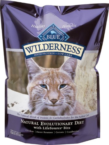 Blue Buffalo Wilderness Grain Free Dry Cat Food, Chicken Recipe, 12-Pound Bag