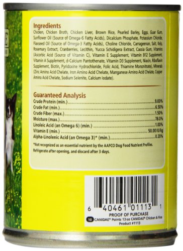 Canidae Canned Dog Food, Chicken and Rice Formula in Chicken Broth, 13-Ounce Can, 12 Count - Image 6