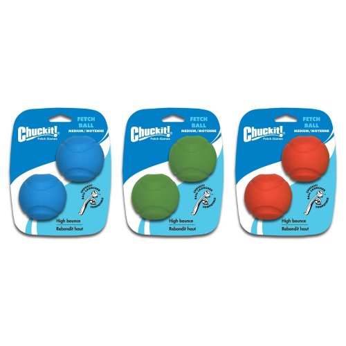 Chuckit! Medium Fetch Ball 2.5-Inch, 2-Pack (Colors Vary) - Image 3