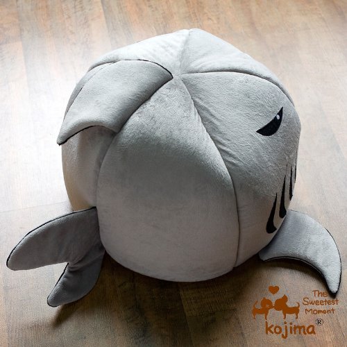 Colorfulhouse Shark Round House Puppy Bed with Pet Bed Mat, Small to Medium (Small) - Image 6