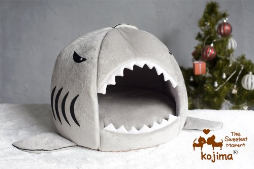 Colorfulhouse Shark Round House Puppy Bed with Pet Bed Mat, Small to Medium (Small) - Image 7