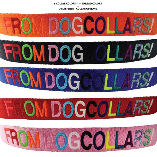 Custom Embroidered Dog Collar - Includes Personalized Pet Tag for Added Safety and Pet ID - Image 4