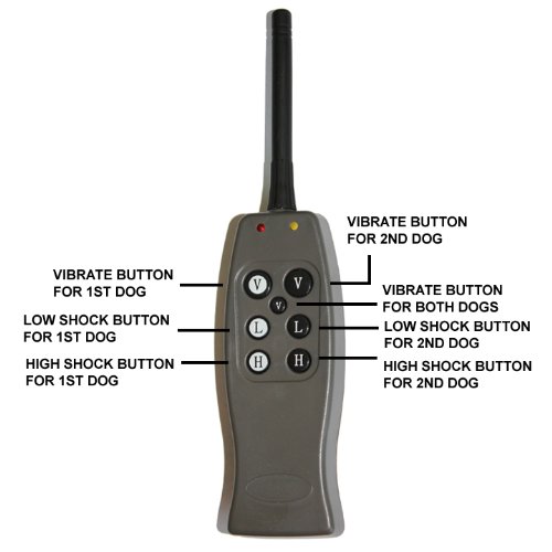 Dogwidgets® Rechargeable Remote 2 Dog Training Shock Collar With Individual Vibration For Each Dog - Image 4