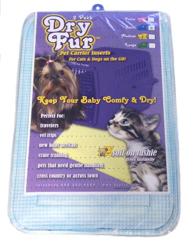 DryFur Pet Carrier Insert Pads Small - 2 pack - Image 3