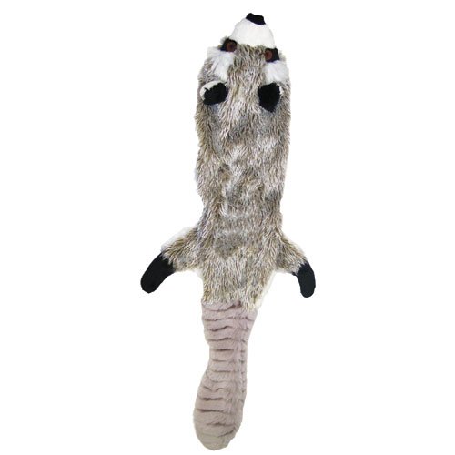 Ethical Mini Skinneeez Raccoon 14-Inch Stuffingless Dog Toy