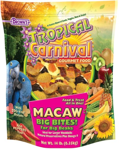 F.M. Brown's Tropical Carnival Macaw Food, 14-Pound