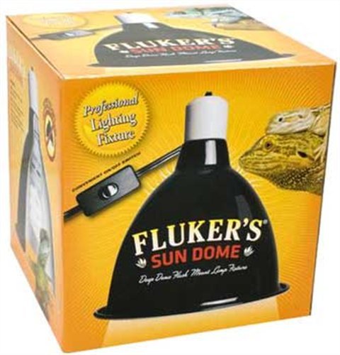 Fluker's Mini Sun Dome Reptile Lamp, 5.5-Inch Deep Dome Fixture