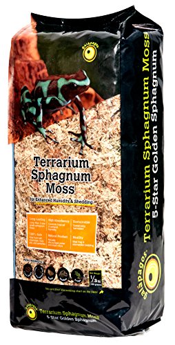 Galapagos 05213 5-Star Terrarium Sphagnum Moss, 4-Quart, Natural