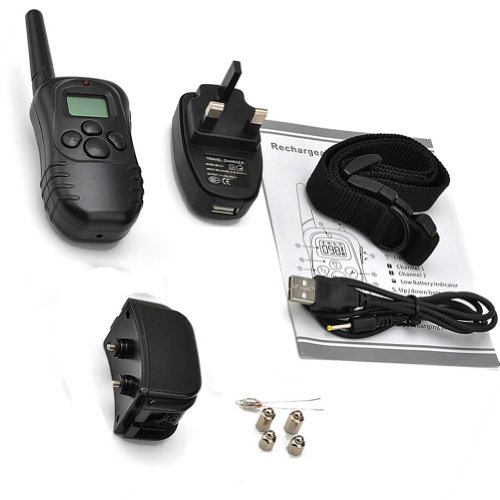 Generic Rechargeable & Waterproof Wireless LCD Digital Smart Remote Control Dog Shock Training or Ant-Bark Collar ( For 20-120lb Dog, 1 Collar Version) - Image 9