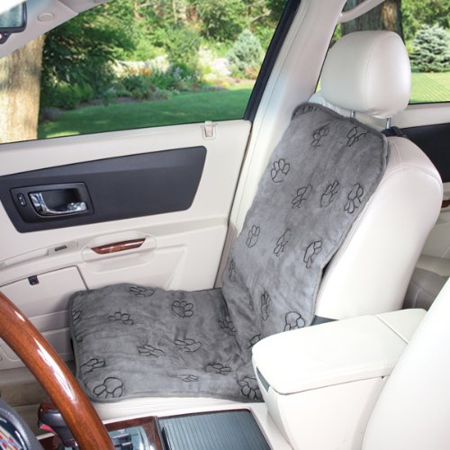 Guardian Gear Polyester Paw Print Single Seat Dog Car Seat Cover, Charcoal - Image 3