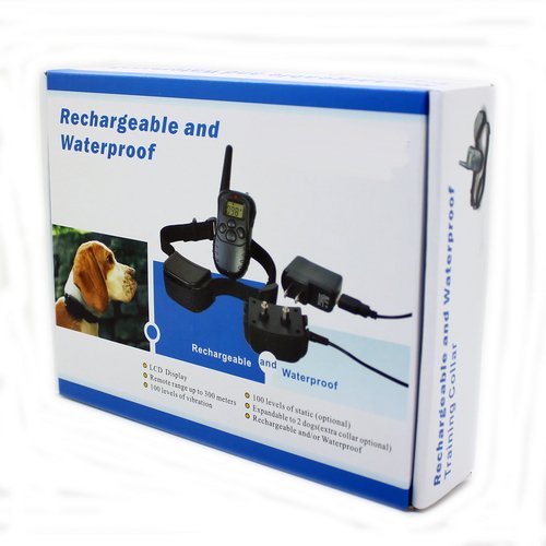 Hot Spot® Rechargeable Wireless LCD digital dog Training Shock and Bark collar with 100LV of Shock and Vibration, Remote Control - Image 3