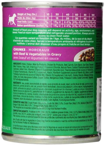 IAMS Dog Food Chunks with Tender Beef & Vegetables Simmered in Gravy, 12.3-Ounce Cans (Pack of 12) - Image 4