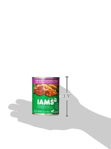 IAMS Dog Food Chunks with Tender Beef & Vegetables Simmered in Gravy, 12.3-Ounce Cans (Pack of 12) - Image 6